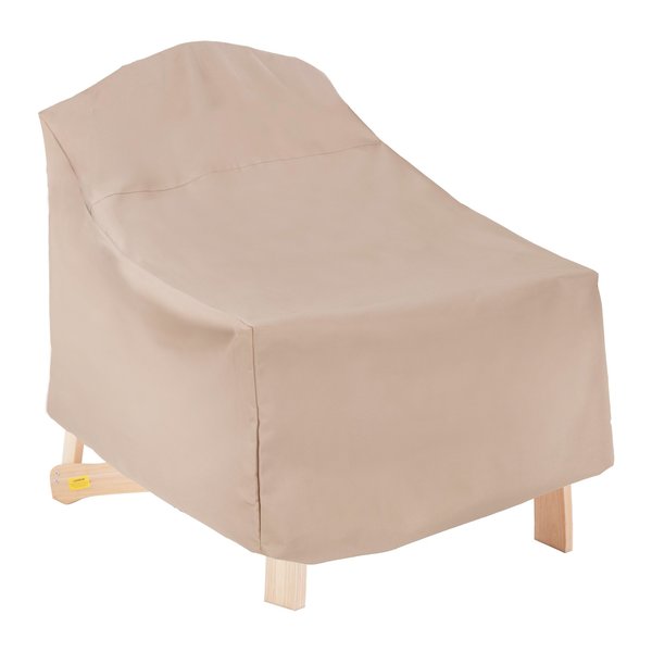 Modern Leisure Chalet Patio Adirondack Chair Cover, 31.5 in. L x 33.5 in. W x 36 in. H, Beige 2918